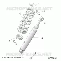 SUSPENSION, FRONT SHOCK MOUNTING