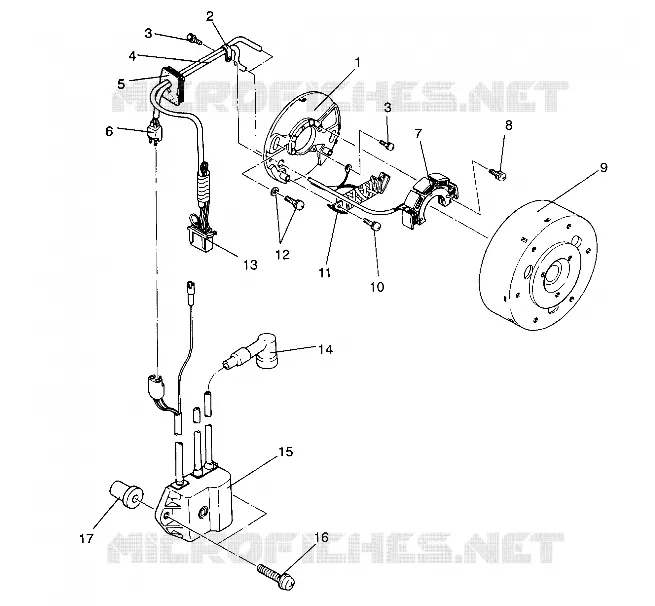 MAGNETO ASSEMBLY 500 EFI/0930674 AND  500 EFI SKS/0930574 (4922962296036A)