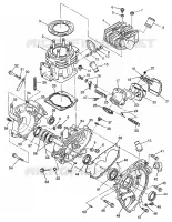 CRANKCASE AND ZYLINDER (400L) XPRESS 400L W97CA38C (4939603960D005)