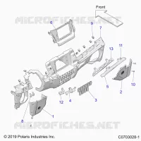 INSTRUMENTENTAFEL LOWER, RIDE COMMAND