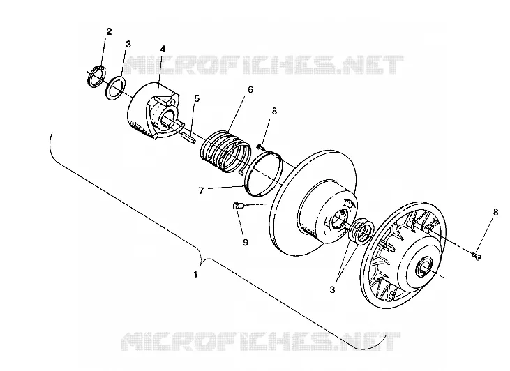 angetriebene Kupplungs ASSEMBLY WIDETRAK GT / X932061 (4924722472023A)