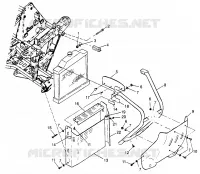 FRONTSCHÜRZE   SHIELDS Sport 400L W97BA38C and Trail Blazer W97BA25C (4940124012A007)
