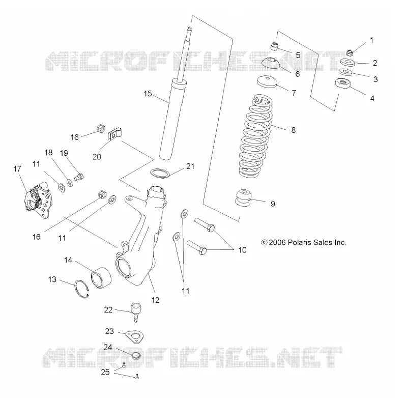 FRONT SUSPENSION STREBE