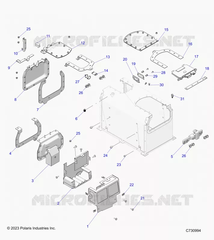 ELEKTRIC, BATTERY, SERVICE COMPONENTS, R23E3GC4BD/B9 (C730994)