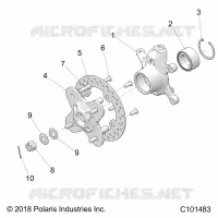 FRONT SUSPENSION HUB AND STEERING KNUCKLE