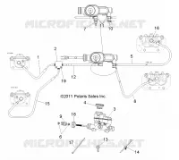 BREMSES, LINES AND MASTER CYLINDER