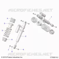 SUSPENSION, FRONT SHOCK MOUNTING