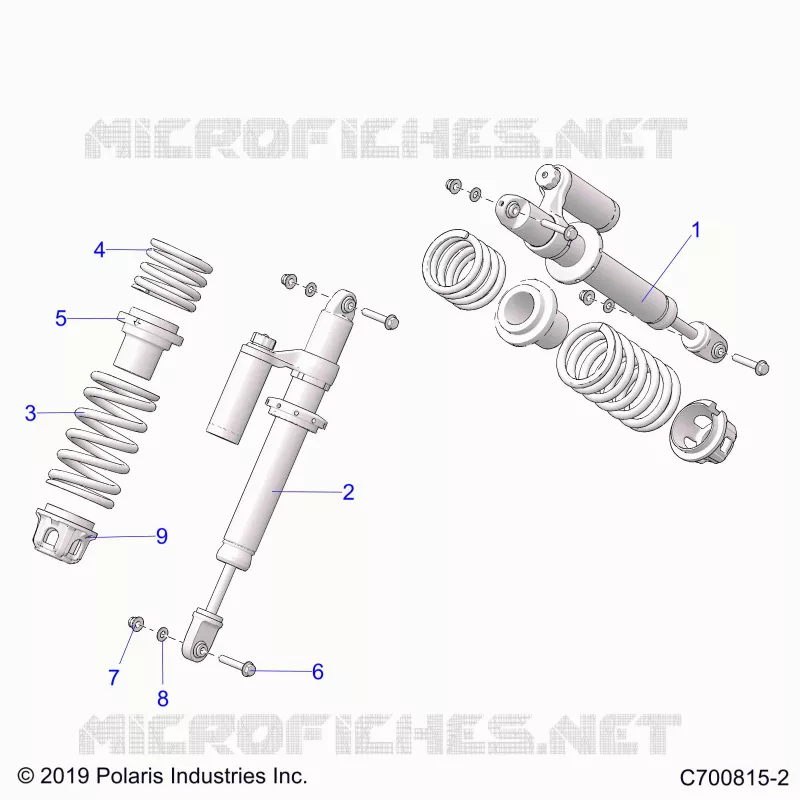 SUSPENSION, FRONT SHOCK MOUNTING