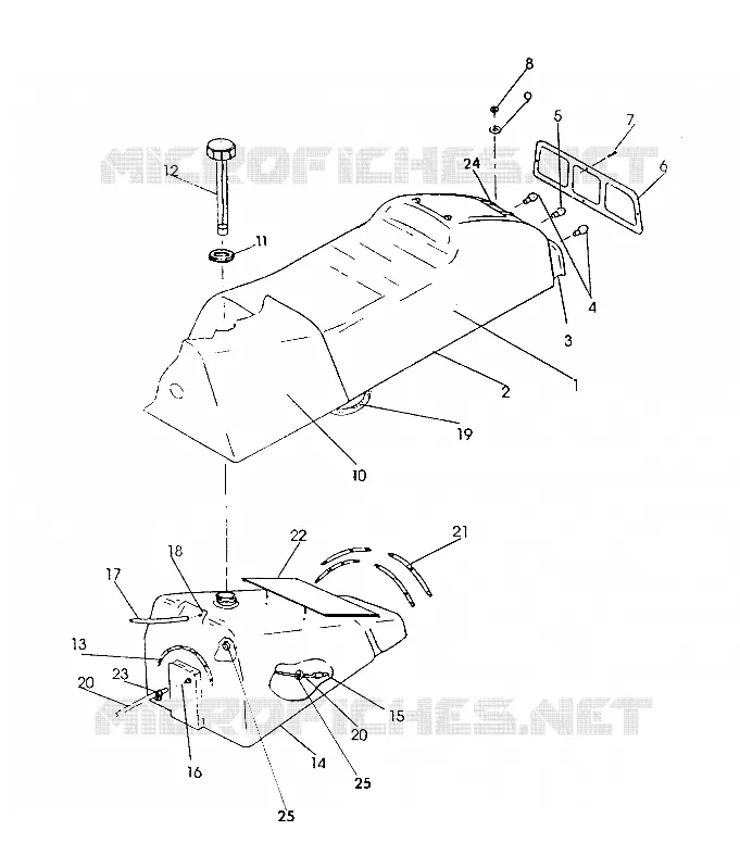 SITZ/GASBEHÄLTER ASSEMBLY 500 (4921252125005A)