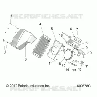 ENGINE, KUHLER SYSTEM, RADIATOR/SHROUD