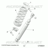 SUSPENSION, FRONT SHOCK MOUNTING