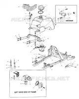 TREIBSTOFF TANK AND VERGASER MOUNTING