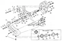 GETRIEBEGEHÄUSE/BREMSE AND KETTEN ??COVER MOUNTING SCRAMBLER 500 W97BC50A (4943074307C004)