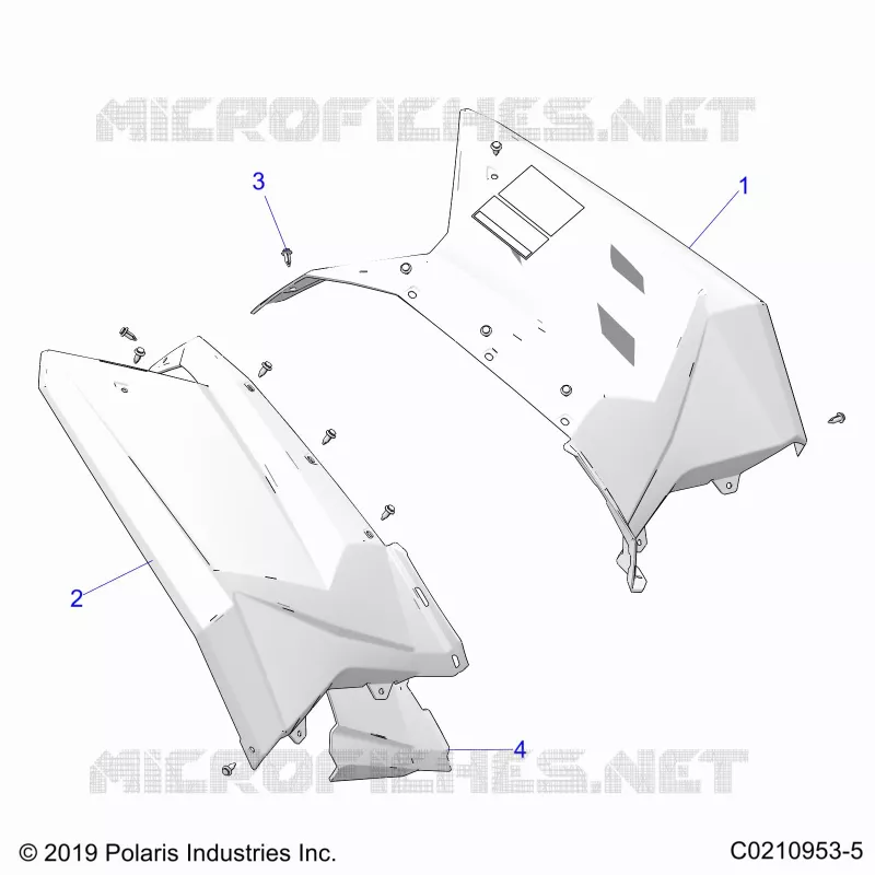 KAROSSERIE HINTEN CAB AND HEAT SHIELDS