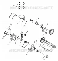 KOLBEN   KURBELWELLE 6X6 350L S938739 (4924362436043A)