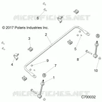 SUSPENSION, FRONT STABILISATORSTANGE