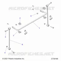 SUSPENSION, FRONT STABILISATORSTANGE