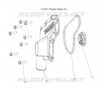 MOTOR, WATERPUMP IMPELLER AND COVER