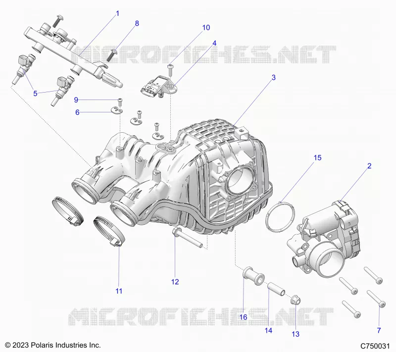 ENGINE, LUFTEINLASS MANIFOLD