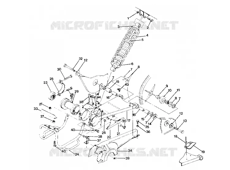 SWING ARM WELDMENT (MIDDLE) 4X6--UPDATED 4/89 (49173717370026)