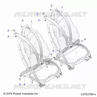 SITZ BELT MOUNTING, REAR, 6 POINT