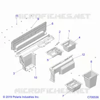 KAROSSERIE HINTEN CLOSEOFF/STORAGE (PREM PREP ROOF)