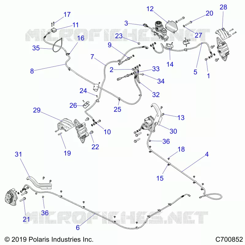 BRAKES, BRAKE LINES AND MASTER CYLINDER