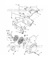 Gebläsegehäuse   RÜCKZUG ANLASSER SPORT 0980443 and SPORT TOURING 0980243 (4942054205C013)