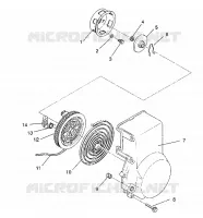 RÜCKZUG ANLASSER ASSEMBLY XLT/0930767,XLT SP/0930667    XLT SKS/0930567 (4923012301040A)