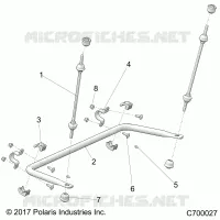 SUSPENSION, REAR STABILISATORSTANGE
