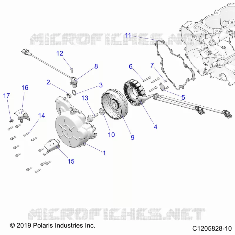 ENGINE, STATOR AND FLYRAD