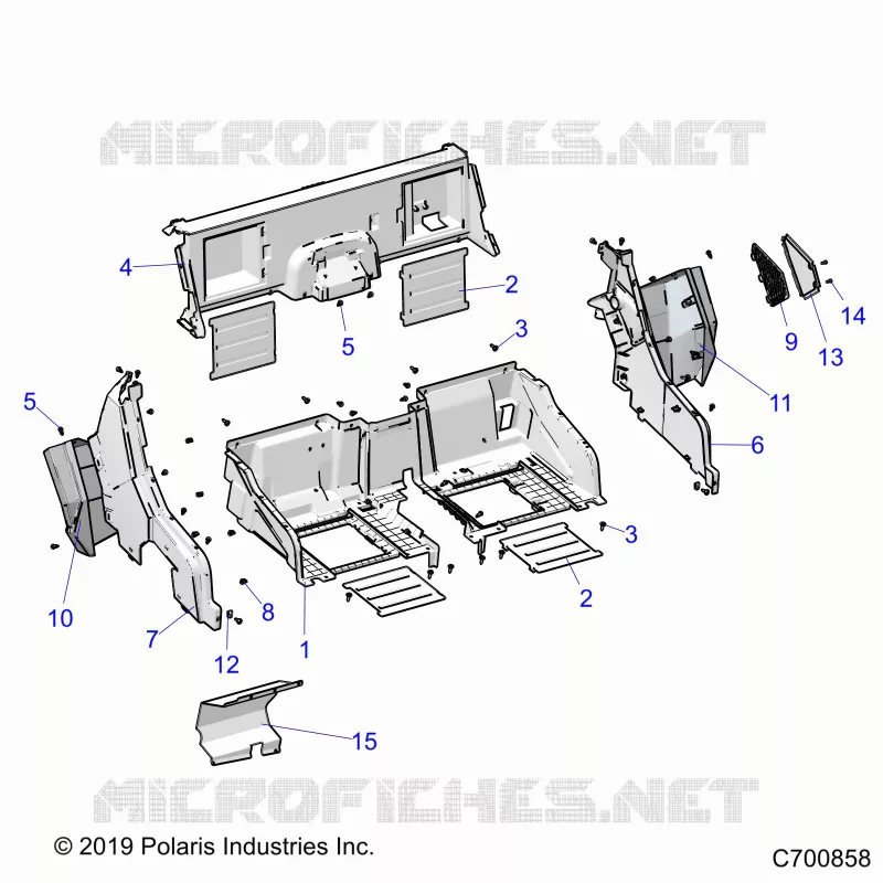 KAROSSERIE HINTEN CLOSEOFF, FENDERS AND FLOOR