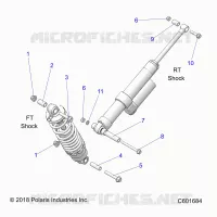 SUSPENSION, SHOCK MOUNTING, REAR SUSP.
