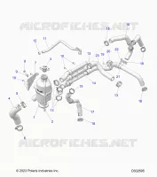 ENGINE, KÃ¼HLMITTELBEHÃ¤LTER AND HOSES