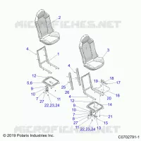 SITZ ASM. AND SLIDER