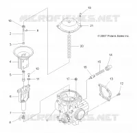 MOTOR, VERGASER UPPER