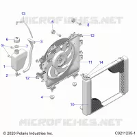 ENGINE, KÃŒHLSYSTEM, RADIATOR, FAN &amp; OVERFLOW BOTTLE
