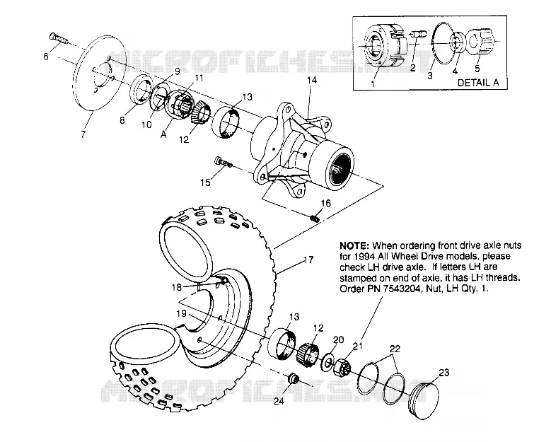 VORDERRAD ASSEMBLY Sportsman 4x4 W948040 (4926842684B005)