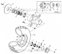 VORDERRAD Scrambler 400 W98BC38C (4947254725B006)