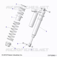 SUSPENSION, FRONT SHOCK MOUNTING, DELUXE