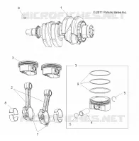 MOTOR, KURBELWELLE AND KOLBEN