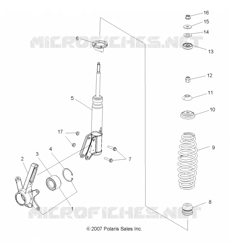 FRONT SUSPENSION STREBE