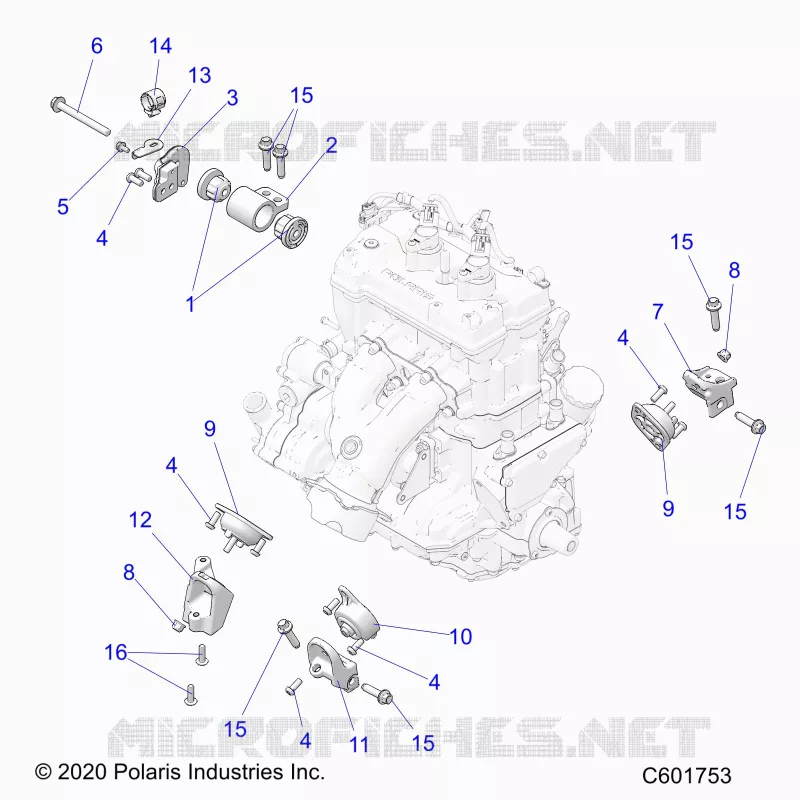 MOTOR, MOUNTING & LONG BLOCK