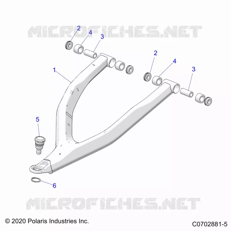 FRONT SUSPENSION CONTROL ARMS UPPER