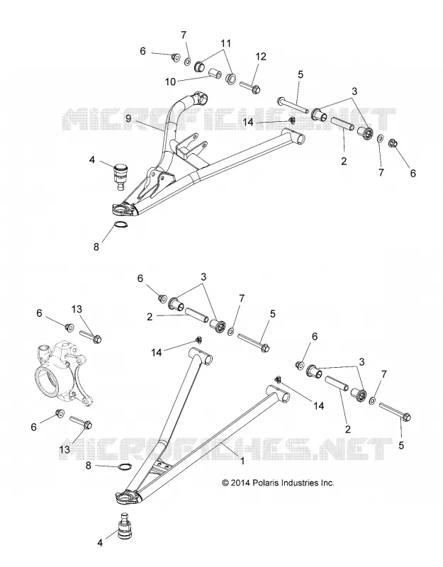 FRONT SUSPENSION CONTROL ARMS