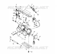 DROSSELKLAPPENGEHÄUSE  500 SP/500 SKS (4921262126043A)