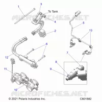 KRAFTSTOFFSYSTEM, RAIL, LINES AND THROTTLE BODY