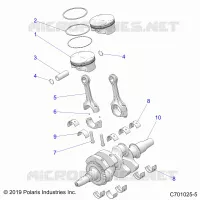 ENGINE, KURBELWELLE AND PISTON