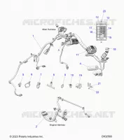 ELEKTRIC, WIRE HARNESS,CHASSIS/FUSE BLOCK, ENGINE