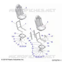 SITZ ASM. AND SLIDER